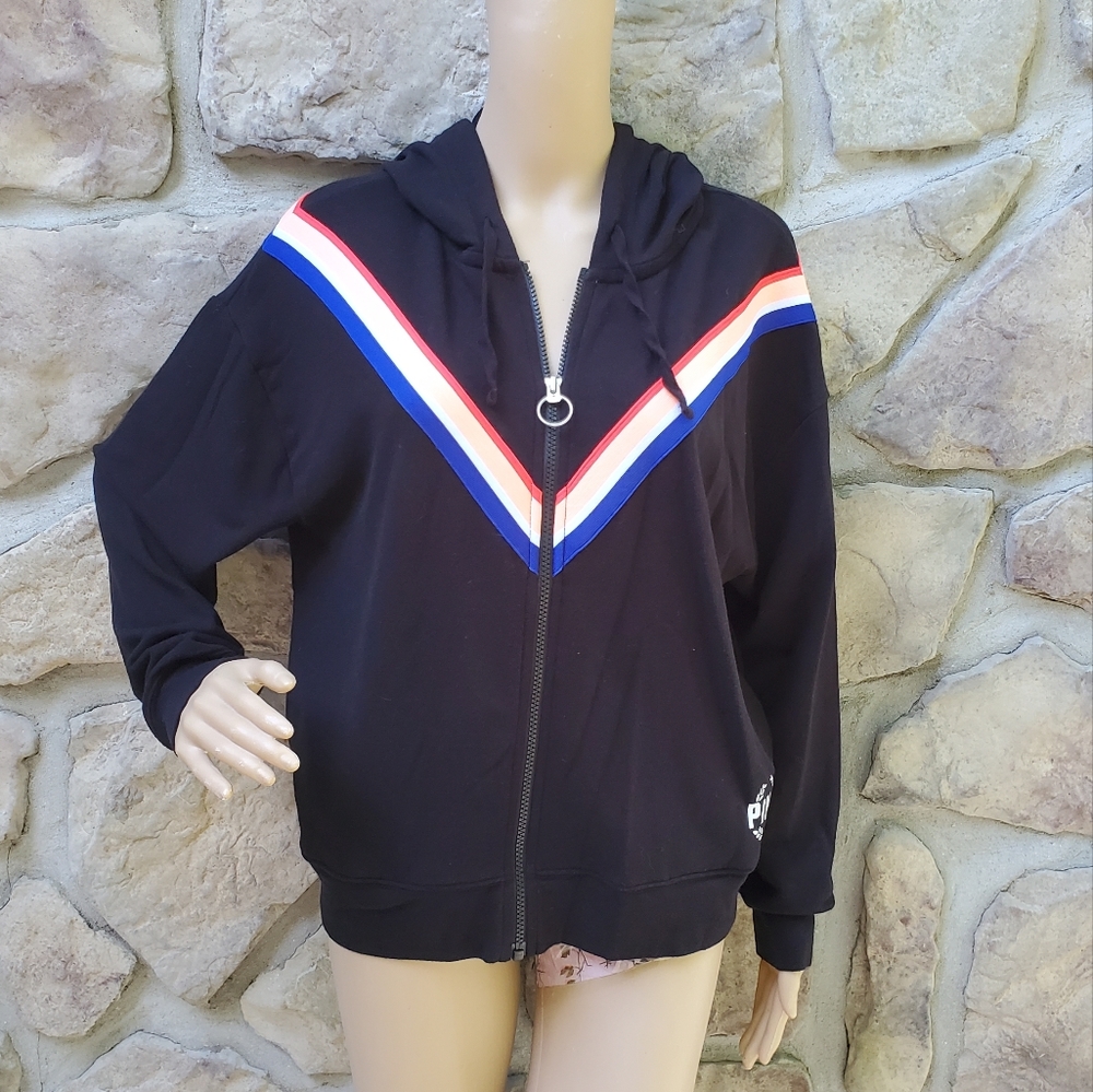 PINK/Victoria's Secret | Black Full Zip Hooded Jacket